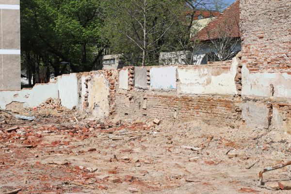 Brick Wall Demolition in Longview