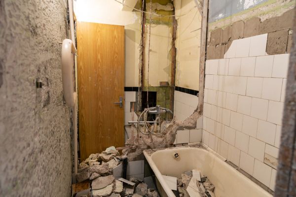 Shower Tile Demolition in Longview