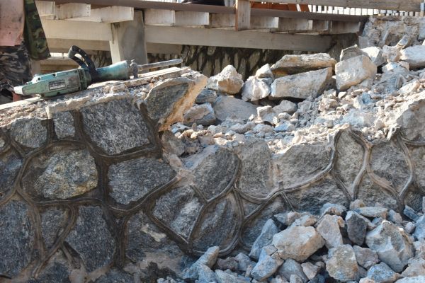 Retaining Wall Demolition in Longview